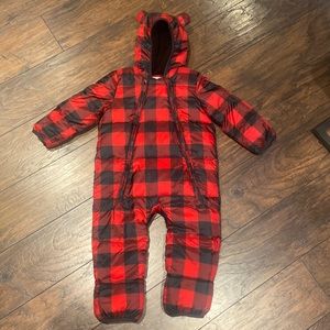 Baby Gap Plaid Snowsuit EUC